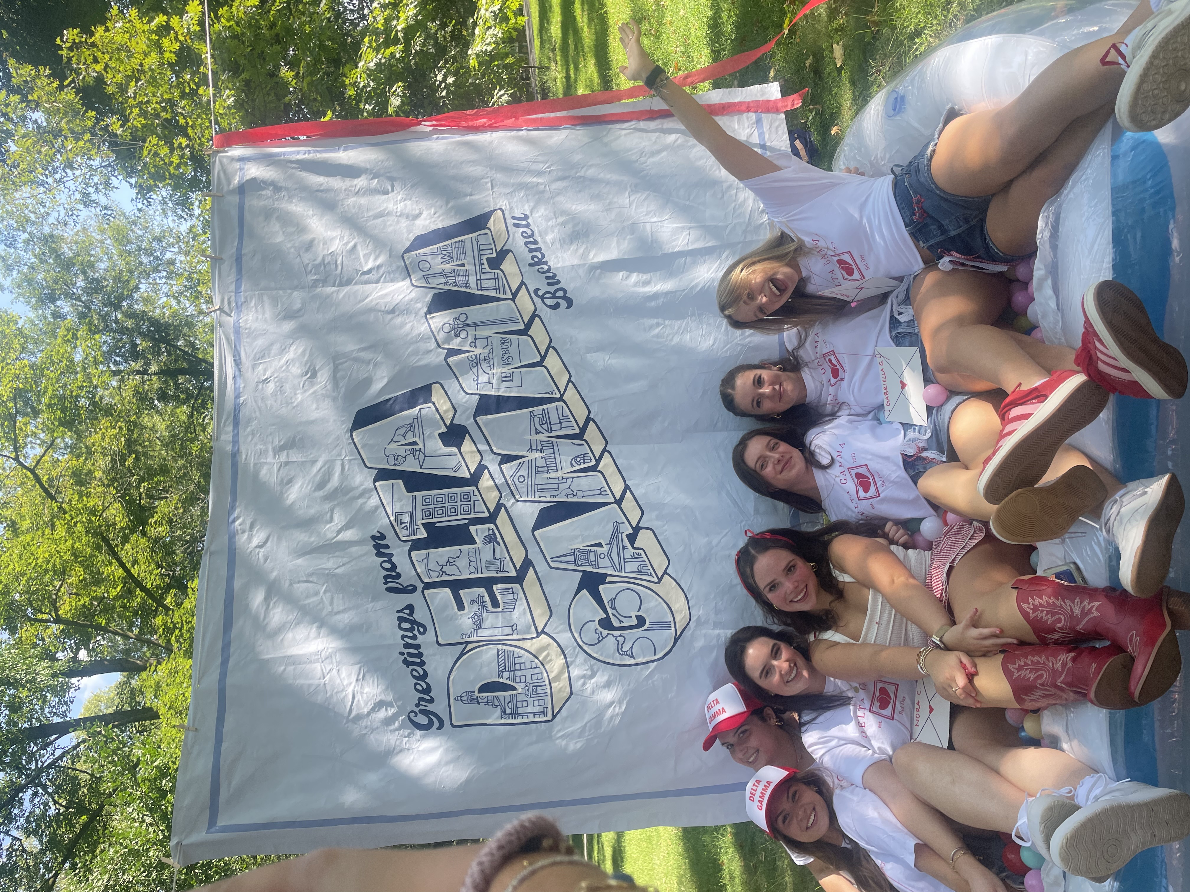 banner that says Delta Gamma
